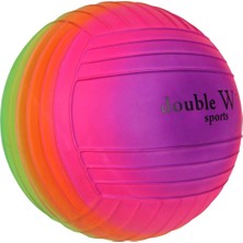 Mayf Double W Sports Gökkuşağı Tırtıklı Pvc Top 23CM Tek