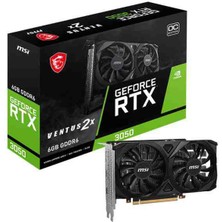MSI Msı Geforce RTX3050 Ventus 2x E 6g Oc 6gb Gddr6 96BIT 2xhdmı 1xdp Ekran Kartı