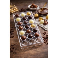 Morponi Polikarbon Çikolata Kalıbı Yuvarlak Model 21 'li 1 Adet