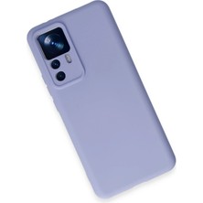 Platin Store Pilatin  Xiaomi Mi 12T Pro Kılıf Nano Içi Kadife Silikon - Lila Zeyd