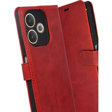 Platin Store Pilatin  Oppo A5 Pro 4g Trend S Plus Kapaklı Kılıf - Kırmızı Zeyd