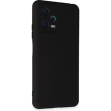 Platin Store Pilatin  Xiaomi Redmi Note 12 5g Kılıf Nano Içi Kadife Silikon - Siyah Zeyd