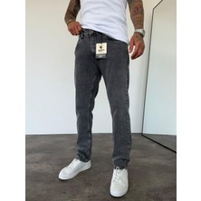 KağanKY Füme Likralı Regular Fit Jean