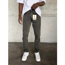 KağanKY Kahve Yıkamalı Likralı Füme Regular Fit Jean