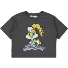Lola Bunny 6-9 Yaş Tişört - Gri 7-8 Yaş