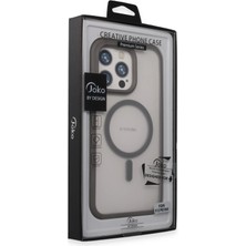 Platin Store Pilatin  iPhone 15 Pro Toras Airbag Magsafe Kapak - Titan Gri Zeyd