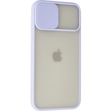 Platin Store Pilatin  iPhone 12 Pro Max Kılıf Palm Buzlu Kamera Sürgülü Silikon - Lila Zeyd