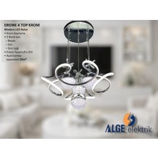 Alge Avize Drone 4 Top Krom Modern LED Avize