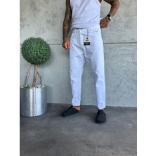 KağanKY Beyaz Boyfriend Jean