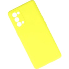 Platin Store Pilatin  Oppo Reno 5 Pro Kılıf First Silikon - Sarı Zeyd