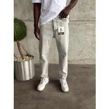 KağanKY Gri Yıkamalı Boyfriend Jean