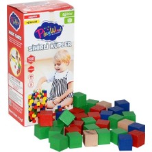 Platin Store Pilatin Ahşap Sihirli Küpler 100 Parça 359 Zeyd