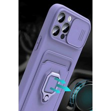 Platin Store Pilatin  Xiaomi Mi 11 Lite Kılıf Zuma Kartvizitli Yüzüklü Silikon - Kırmızı Zeyd