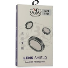 Platin Store Pilatin  Samsung Galaxy S24 Bilvis Titan Kamera Lens - Titan Gri Zeyd