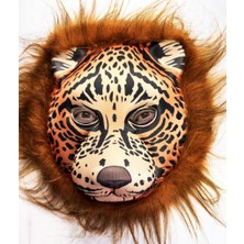 AlaNova Alano Kahverengi Saçlı Yeleli Aslan Maskesi Eva Mega Peluş 37 No VA74