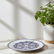 Külsan 11940.CW.LAR - Tilda Larissa Yuvarlak Tabak 40 Cm, Thermoset Melamin