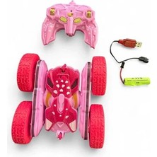 Nunu Uzaktan Kumandalı Akrobat Araba Şarjlı|çift Yönlü 360 Derece Dönebilen|çocuk-Sevgili Hediye