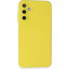 Platin Store Pilatin  Samsung Galaxy A25 5g Kılıf Nano Içi Kadife Silikon - Sarı Zeyd