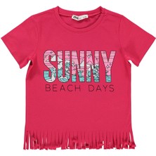 Civil Girls Sunny Baskılı 2-5 Yaş Tişört - Pembe 4-5 Yaş