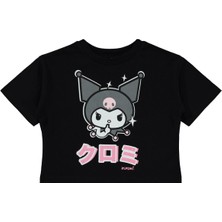Kuromi 2-5 Yaş Tişört - Siyah 3-4 Yaş