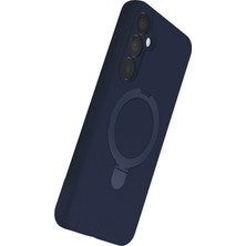 Platin Store Pilatin  Samsung Galaxy A15 4g Regal Magsafe Standlı Kapak - Lacivert Zeyd