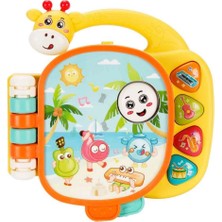 Platin Store Pilatin Sesli ve Işıklı Zürafa Figürlü Müzik Kitabı Zeyd