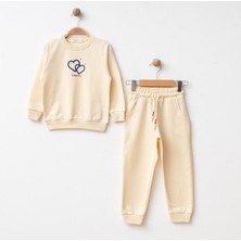 Bebolly 2li Takım Happy Baskılı Bej