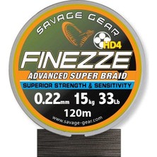 Savage Gear Finesse Hd4 Braid 300 M 0,22 mm 33 Lbs 15 kg Grey Örgü Ip