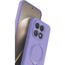 Platin Store Pilatin  Xiaomi Mi 15T Regal Magsafe Standlı Kapak - Lila Zeyd