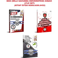 Askeri Sınav Kitapları Msü Hazırlık Kitapları (3'lü Set)