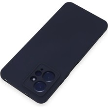 Platin Store Pilatin  Xiaomi Redmi Note 12 4g Kılıf Nano Içi Kadife Silikon - Lacivert Zeyd