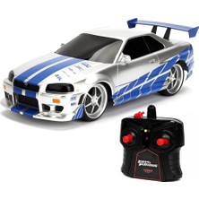 Platin Store Pilatin 1:16 Fast & Furious Kumandalı Brian's Nissan Skyline Gt-R Turbo Araba Zeyd