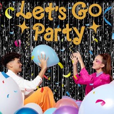 AlaNova Alano Siyah Renk Ekstra Metalize Parlak Saçaklı Arka Fon Perde Ithal A Kalite 1x2 Metre  VA74