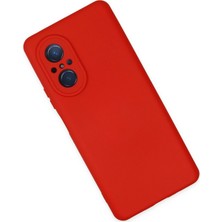 Platin Store Pilatin  Huawei Nova 9 Se Kılıf Nano Içi Kadife Silikon - Kırmızı Zeyd