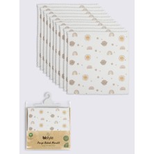 Platin Store Pilatin Planet 20X20 10'lu Penye Mendil 90164 Ekru Zeyd