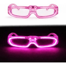 Marsilyan Pembe LED Işıklı Parti Gözlüğü 3 Modlu – Glow &amp; Gece Eğlence Gözlüğü