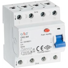 Oag 364 4X32 A 300 Ma Kaçak Akım Rölesi