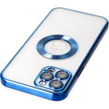 Platin Store Pilatin  iPhone 12 Pro Kılıf Slot Silikon - Mavi Zeyd