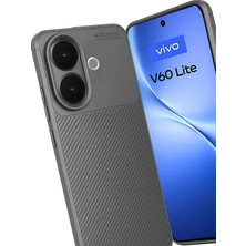 Platin Store Pilatin  Vivo V60 Lite Auto Focus Karbon Kapak - Gri Zeyd