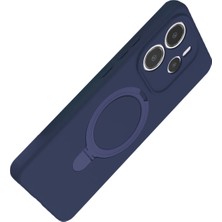 Platin Store Pilatin  Xiaomi Redmi Note 14 4g Regal Magsafe Standlı Kapak - Lacivert Zeyd