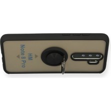 Platin Store Pilatin  Xiaomi Redmi Note 8 Pro Kılıf Montreal Yüzüklü Silikon Kapak - Siyah Zeyd
