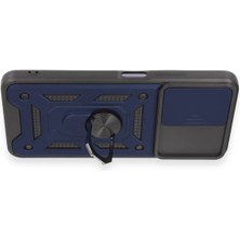 Platin Store Pilatin  Xiaomi Redmi Note 12 5g Kılıf Pars Lens Yüzüklü Silikon - Lacivert Zeyd