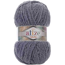 Alize Softy Plus(5 Adet) 87 Kömür Grisi Renk El Örgü Ipliği
