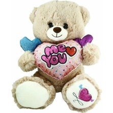 Platin Store Pilatin PJH2322 Peluş Kalpli Ayı 30 cm Zeyd