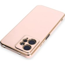 Platin Store Pilatin  Xiaomi Redmi Note 12 4g Kılıf Volet Silikon - Pembe Zeyd
