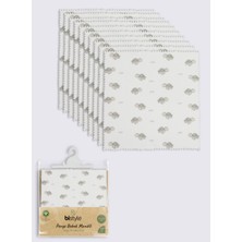 Platin Store Pilatin Tortoise 20X20 10'lu Penye Mendil 90163 Ekru Zeyd