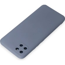Platin Store Pilatin  Realme C11 Kılıf Nano Içi Kadife Silikon - Gri Zeyd