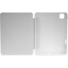 Platin Store Pilatin  Xiaomi Redmi Pad Se Kılıf Kalemlikli Mars Tablet Kılıfı - Gri Zeyd