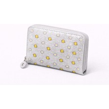 Uccello Kız Çocuk Simli Fermuarlı Cüzdan – Kartlık ve Bozuk Paralı Bölmeli