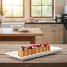 Külsan 135321.CW - Profont Krem Beyaz Dikdörtgen Tabak 53X21 Cm, Thermoset Melamin